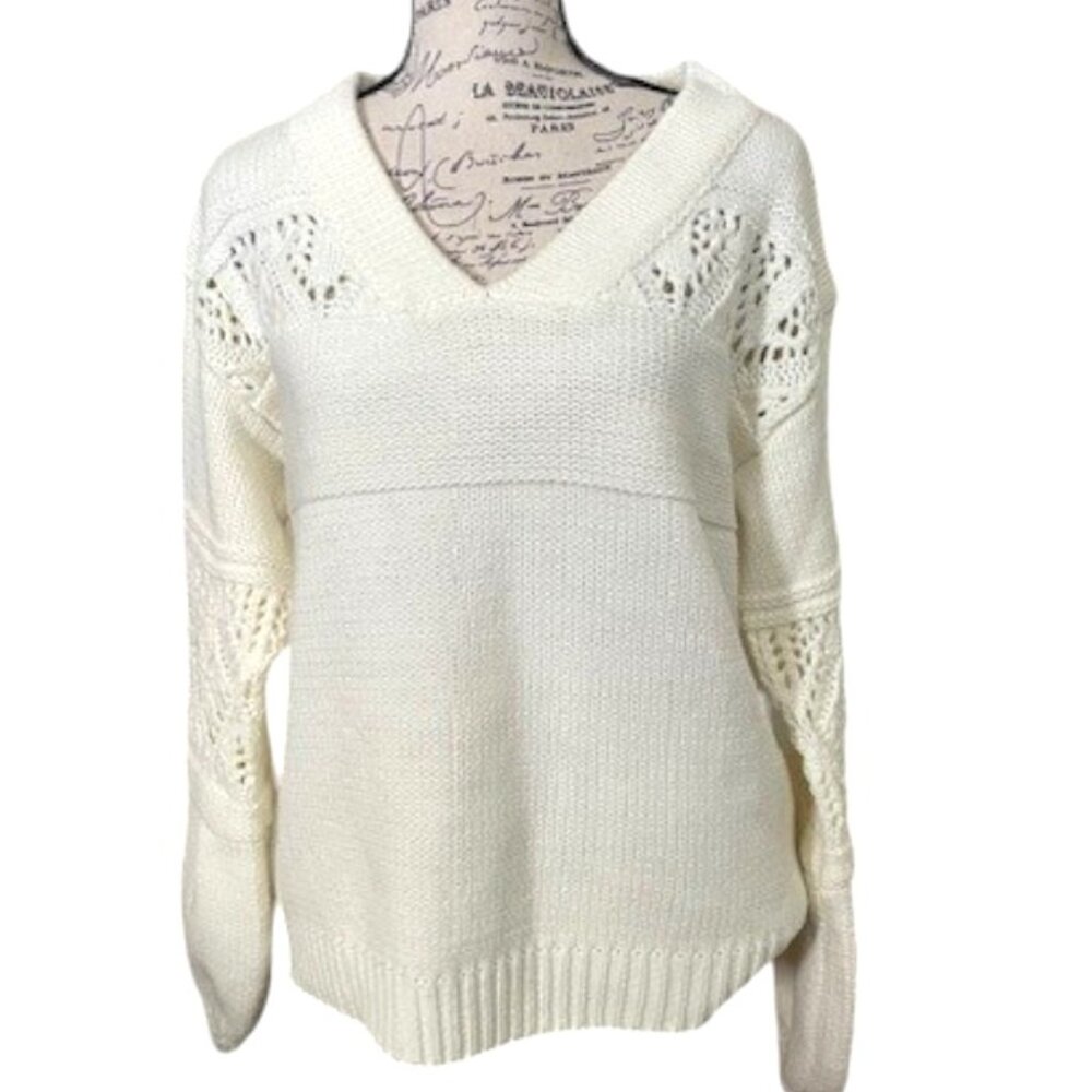 Anthropologie Moth Cindy Balloon Sleeve Sweater